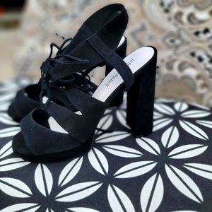 BNIB Black Lace Up Jeffrey Campbell Heels